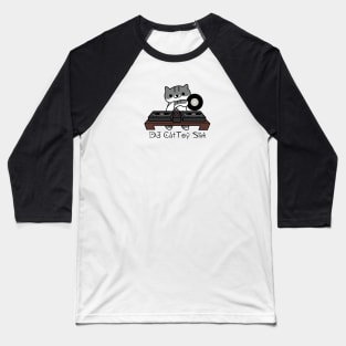 DJ CatToy Slim (Neko Atsume) Baseball T-Shirt